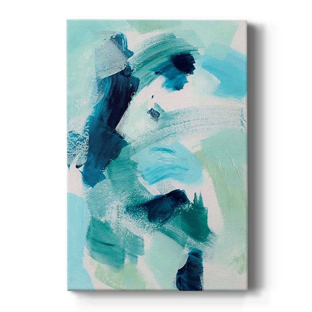 Teal Composition I Premium Gallery Wrapped Canvas - Ready to Hang