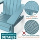 preview thumbnail 56 of 58, WINSOON All Weather HIPS Outdoor Folding Adirondack Chairs Set of 8