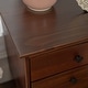 preview thumbnail 22 of 32, Walker Edison Bullrushes Solid Wood 3-Drawer Nightstand, Set of 2