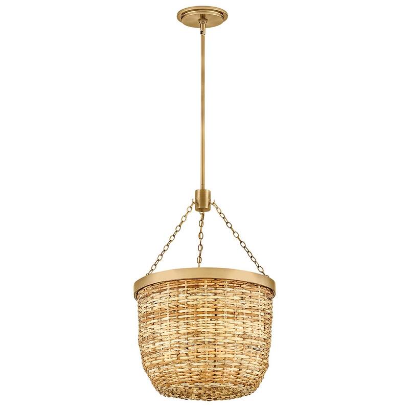 Hinkley Lighting 48427 Sanibel 3 Light 16" Wide LED Pendant with Woven