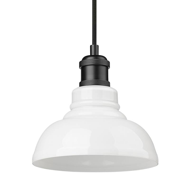 Golden Lighting Carver Single Light 8" Wide Mini Pendant with Clear