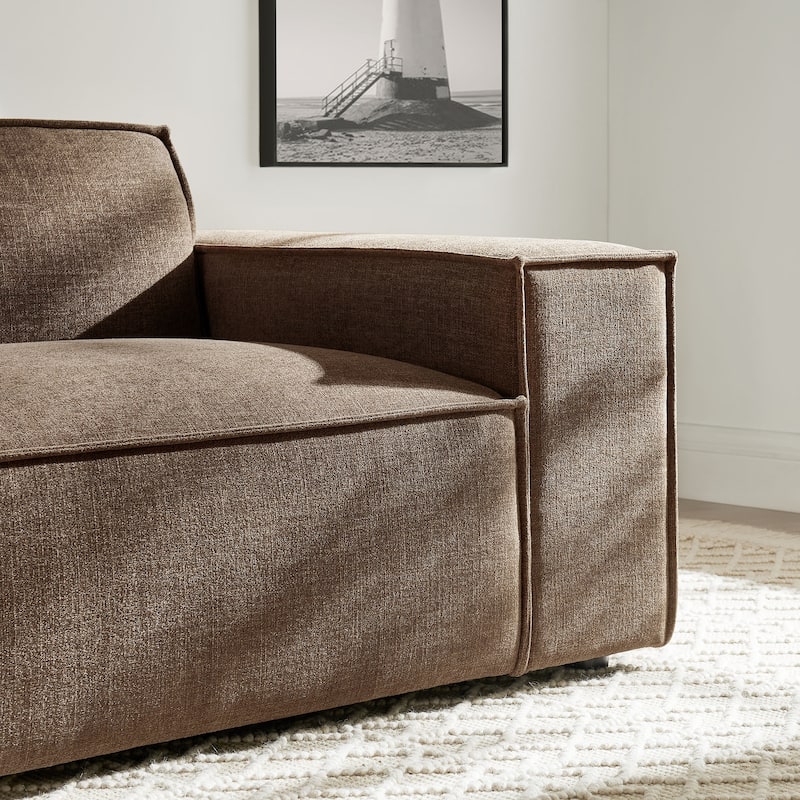Restore Performance Fabric Upholstered Right-Facing Modular Lounge Chair