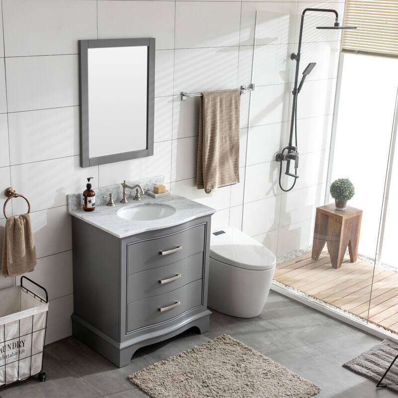 Sudio Design Monroe 30" Bathroom Vanity - 30" Single Sink