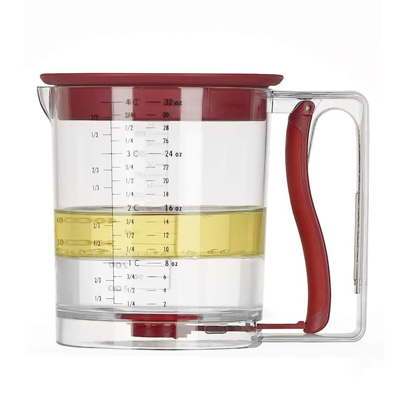 Swing A Way 4 Cup Easy Release Fat and Gravy Separator - 32 Oz