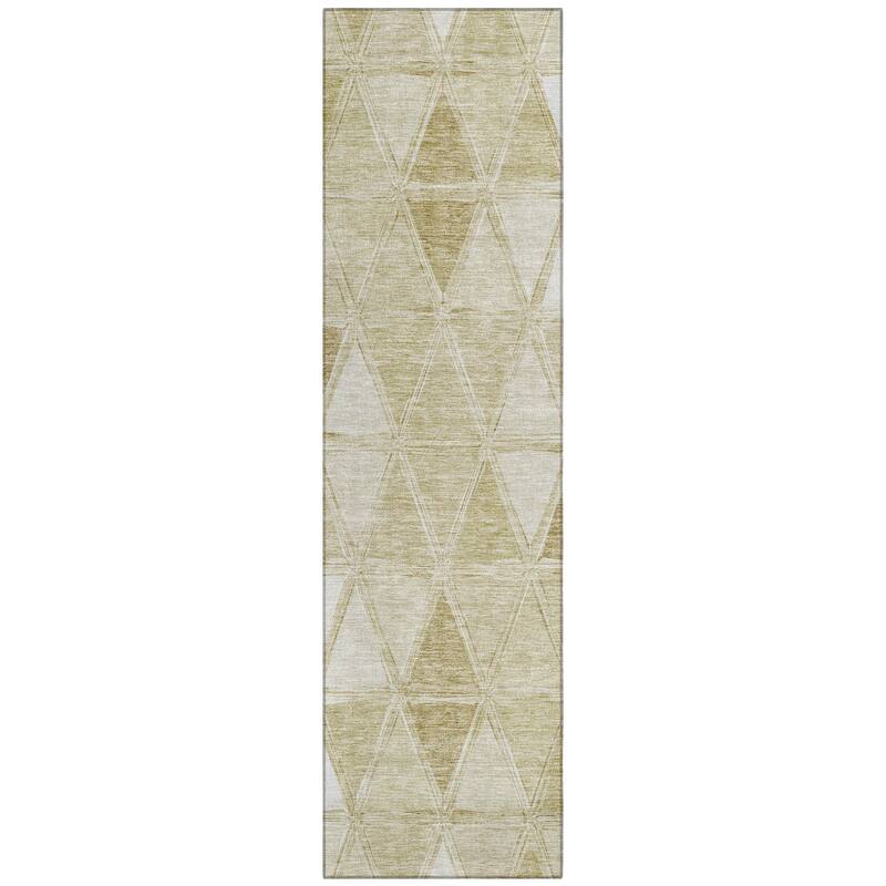 Machine Washable Indoor/ Outdoor Chantille Modern Diamonds Rug