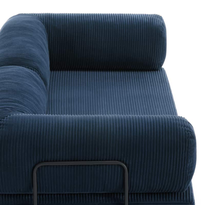 Oversized Corduroy Convertible Floor Sofa Bed Sleeper Couch