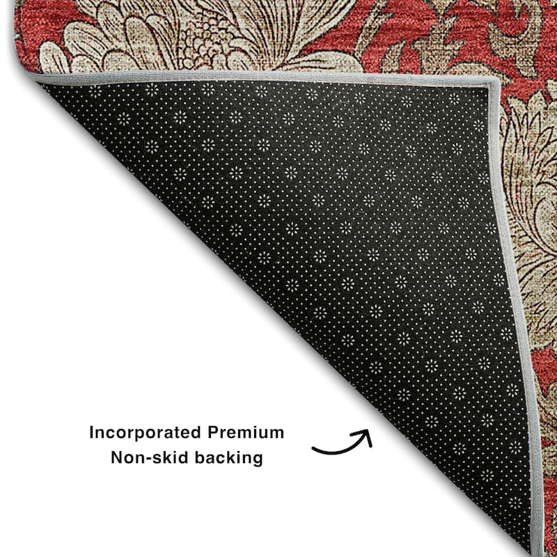Premium Washable Super Soft Floral Mayfield Rug