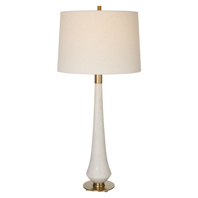 Uttermost Marille Ivory Stone Table Lamp - 16"x35.5"x16"