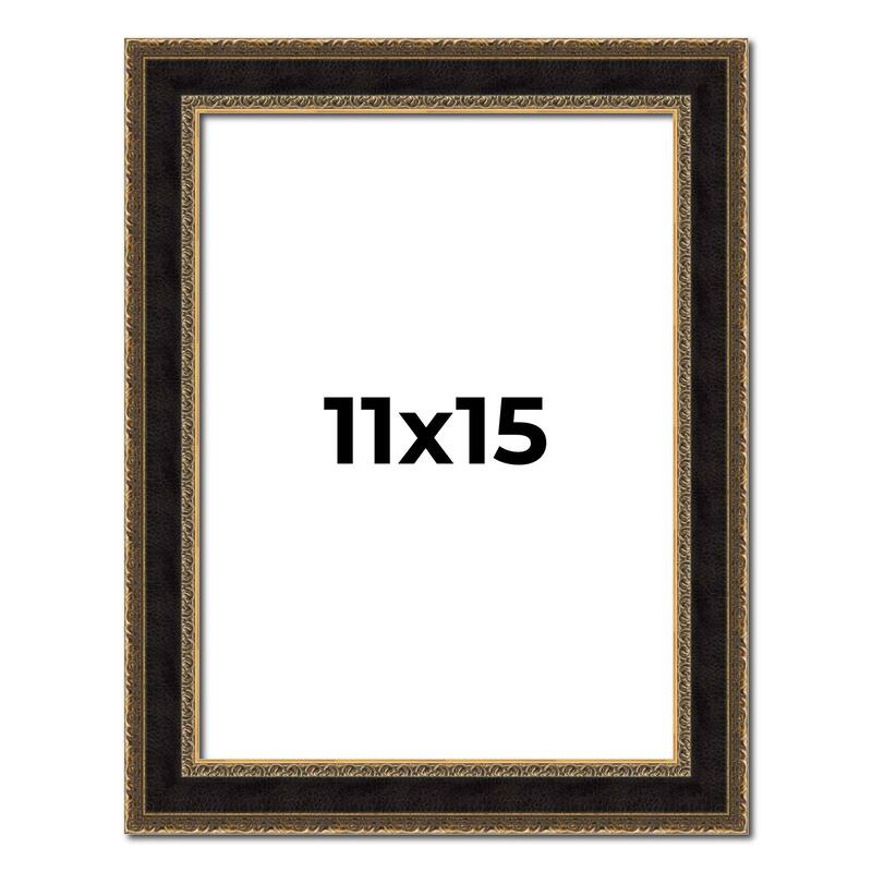 11x15 Frame Gold Antique Vintage Sold Wood Picture Frame | 1.75 Inch