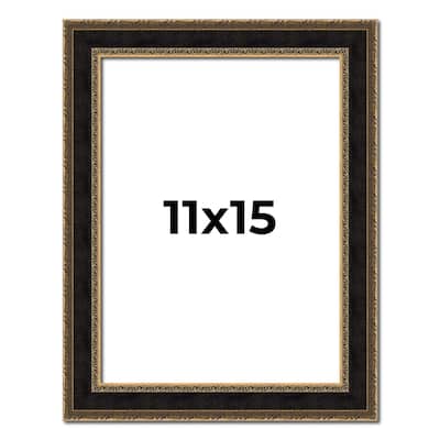 11x15 Frame Gold Antique Vintage Sold Wood Picture Frame | 1.75 Inch