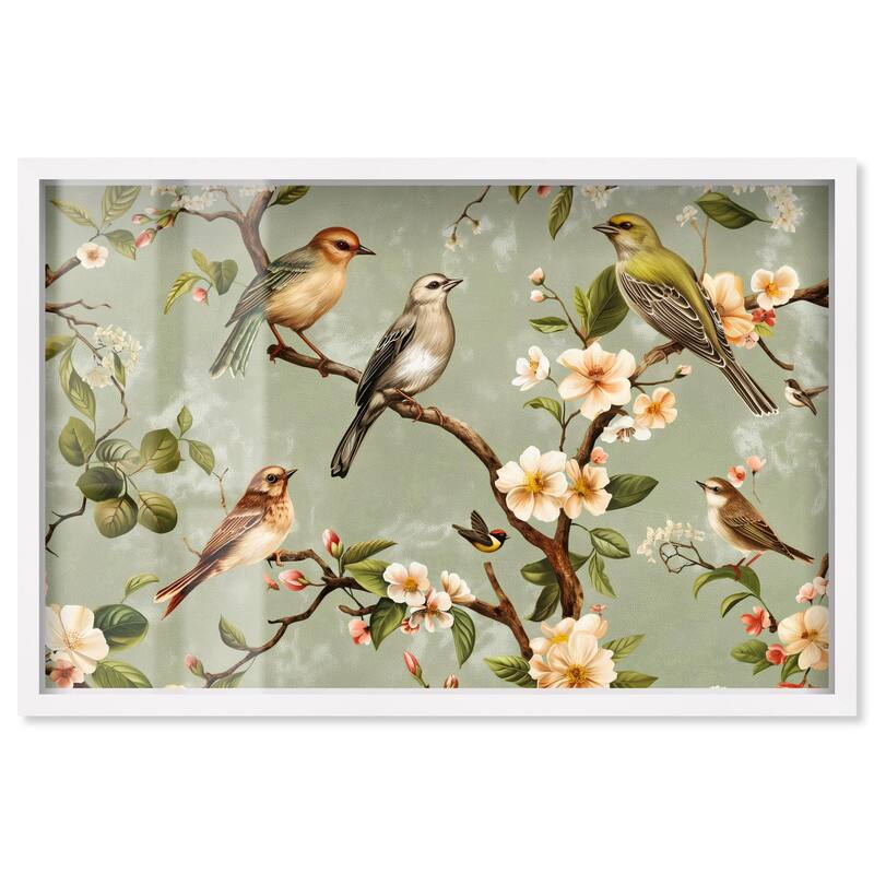 Branch's Embrace Shadowbox by Art Remedy - White - 15" x 10"