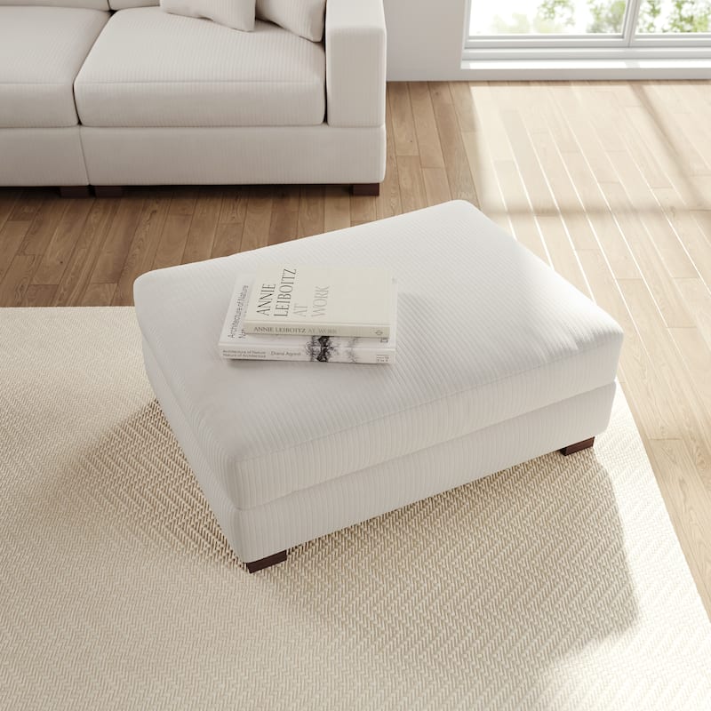 Rectangular Corduroy Oversized Ottoman