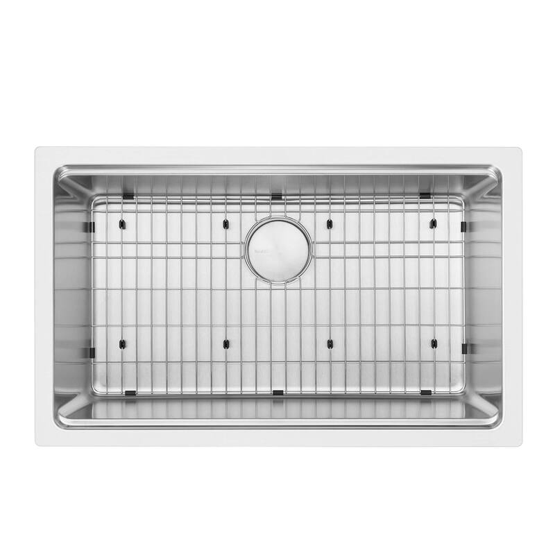Ruvati 31-inch Undermount Workstation 16 Gauge Stainless Steel Kitchen Sink Single Bowl - RVM5231