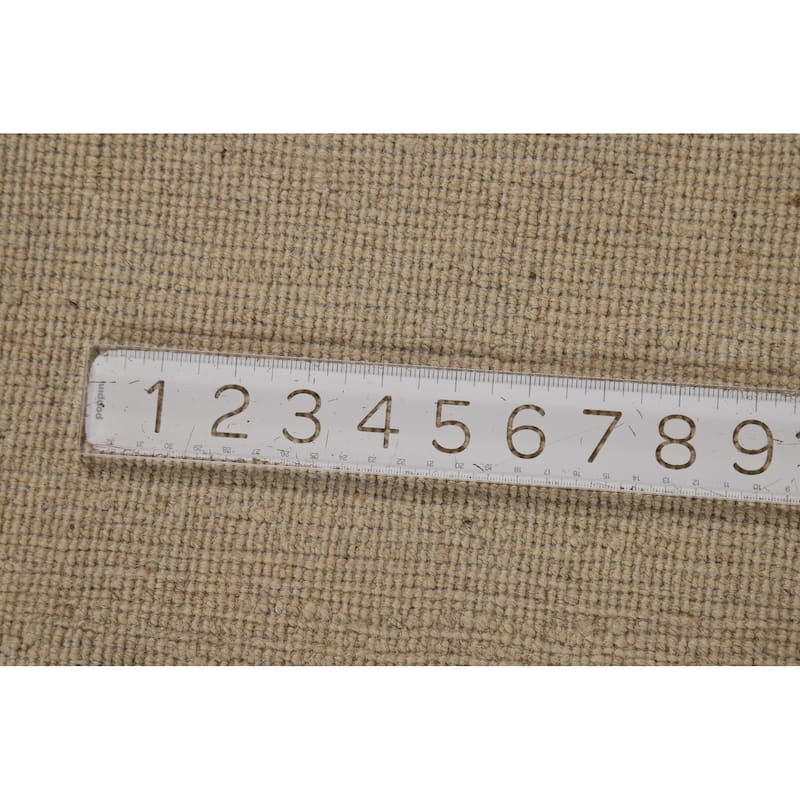 Gabbeh Modern Oriental Rug Handmade Beige Wool Carpet - 4'8"x 6'3"
