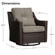 preview thumbnail 70 of 105, Murphy Outdoor Wicker Patio Outdoor Sofa Swivel Chair Coffee Table