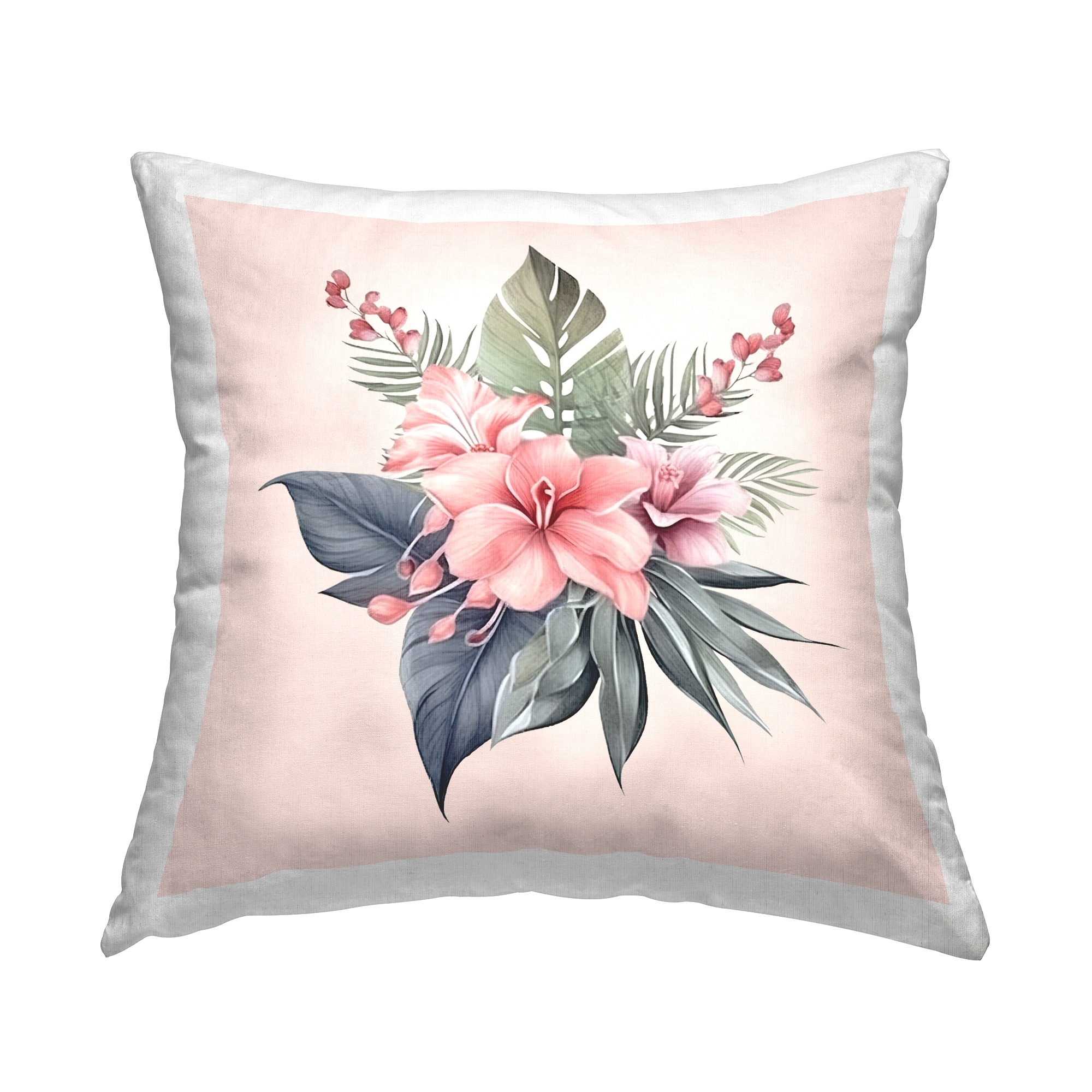 Stupell Mixed Tropical Flowers Decorative Printed Throw Pillow Design by Birch&Ink