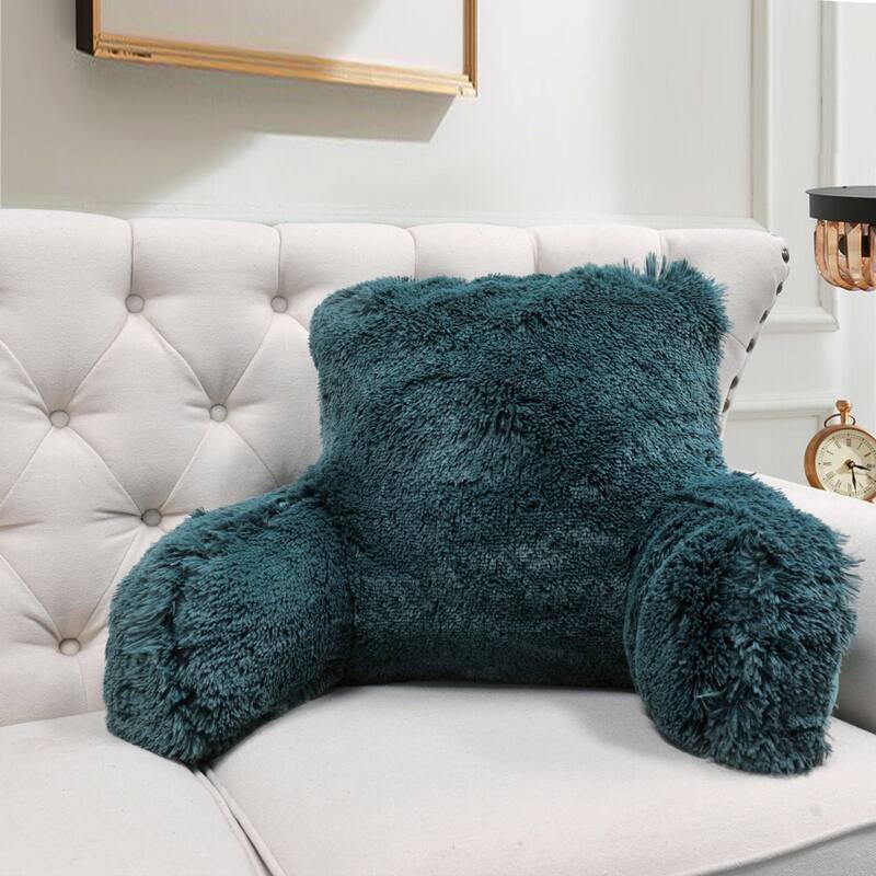 Halsted Shaggy Backrest Pillow