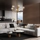 preview thumbnail 2 of 14, Celesn Modern Gold 6-Light Wheel Chandelier Glass Shade for Dining Living Room - D32" x H23"