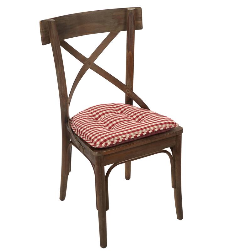 Klear Vu Tufted Non-Slip Dining Chair Cushion Set