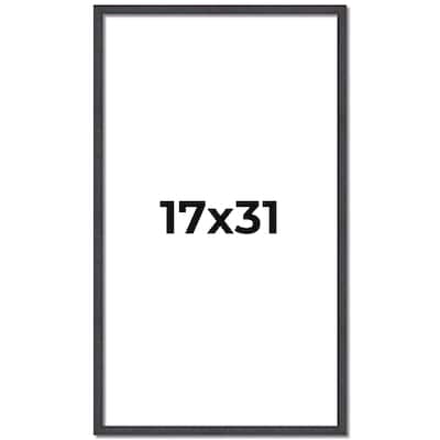 17x31 Frame Brown Solid Wood Picture Frame - Complete Modern Photo