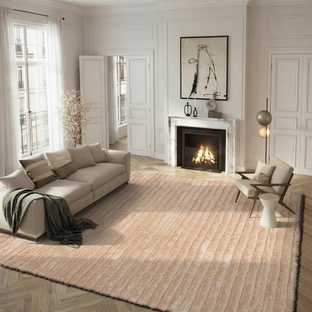 SAFAVIEH Handmade 3D Shag Ivana 1.2-inch Thick Rug