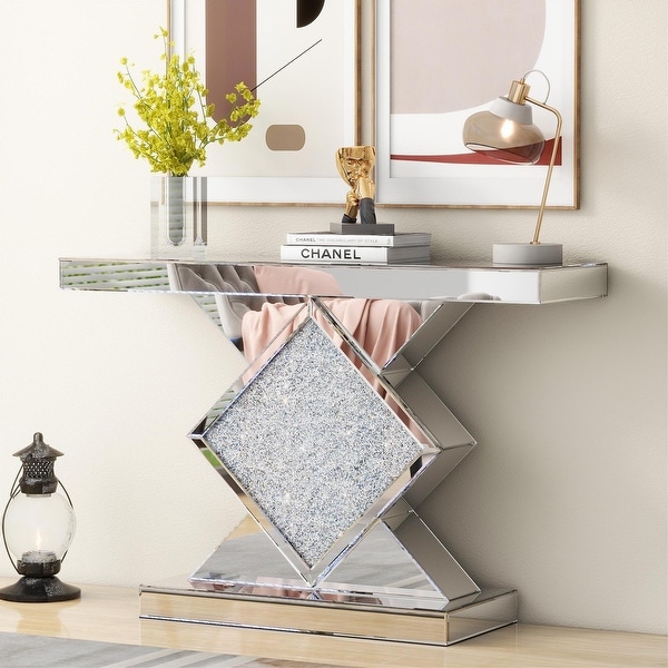 Crushed diamond console discount