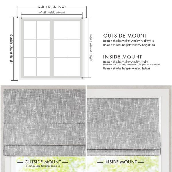 Madison Park Quincy Blackout Cordless Roman Shade