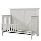 preview thumbnail 4 of 3, Rustic Farmhouse Style Whitewash Toddler Bed - Snow White