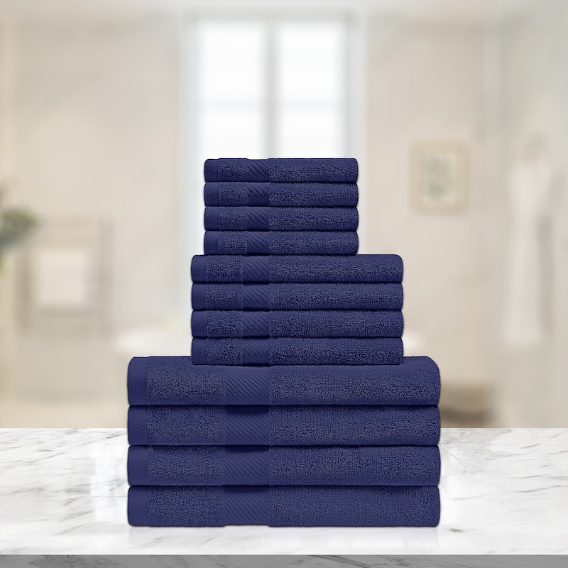 Superior Ismailia Egyptian Cotton 12-Piece Towel Set