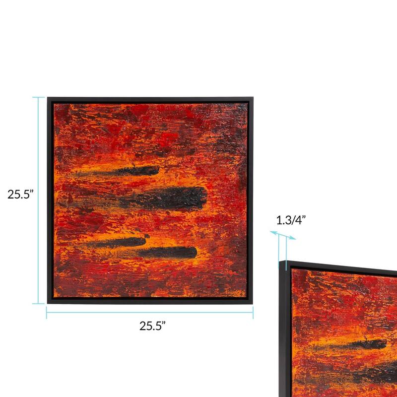 Comet Yellow Flare Hand Painted Original Art