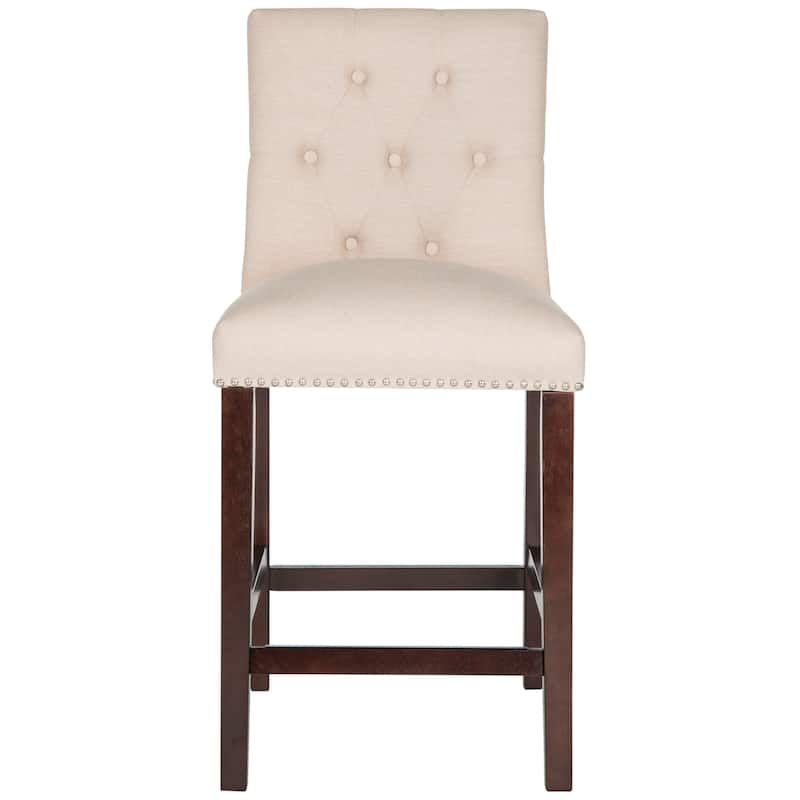 SAFAVIEH Lisel -27.5 Inch Counter Stool (Set of 2) - 19Wx23Dx40H