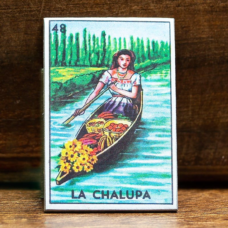 Novica Handmade Mexican Rivers Decoupage Wood Magnet