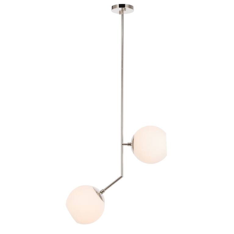 Bastina 20-Inch 1-DownLight Frosted Glass Pendant