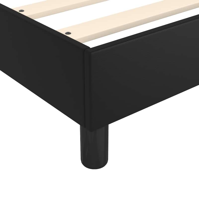 vidaXL Bed Frame Box Spring Platform Bed Mattress Foundation Faux Leather
