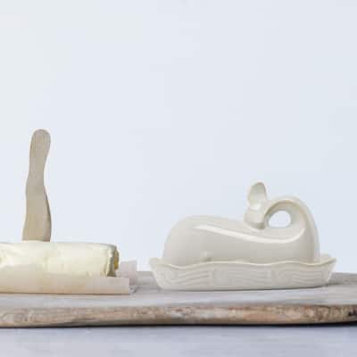Whale Shaped Butter Dish with Lid
