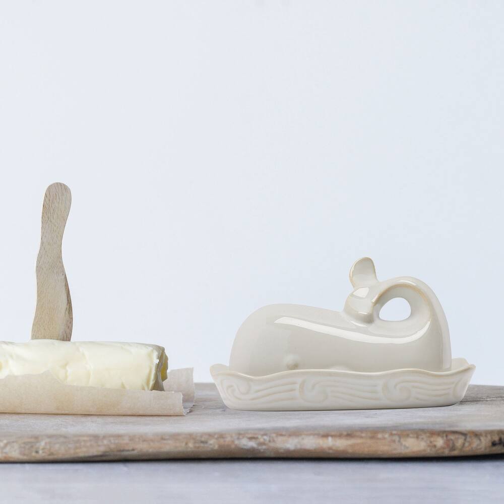 Whale Shaped Butter Dish with Lid