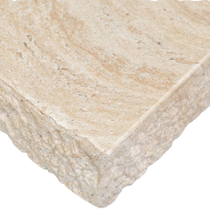 Stilo Slab Top Concrete Coffee Table with Marble and Stone Finish