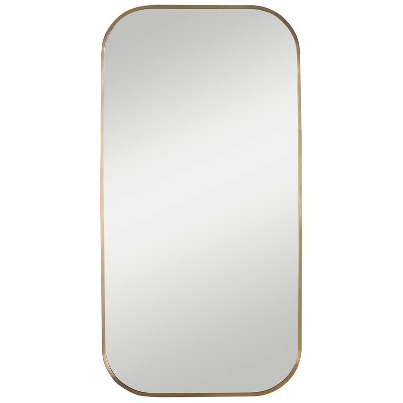 Uttermost Taft Plated Wall Mirror - Antique Brass