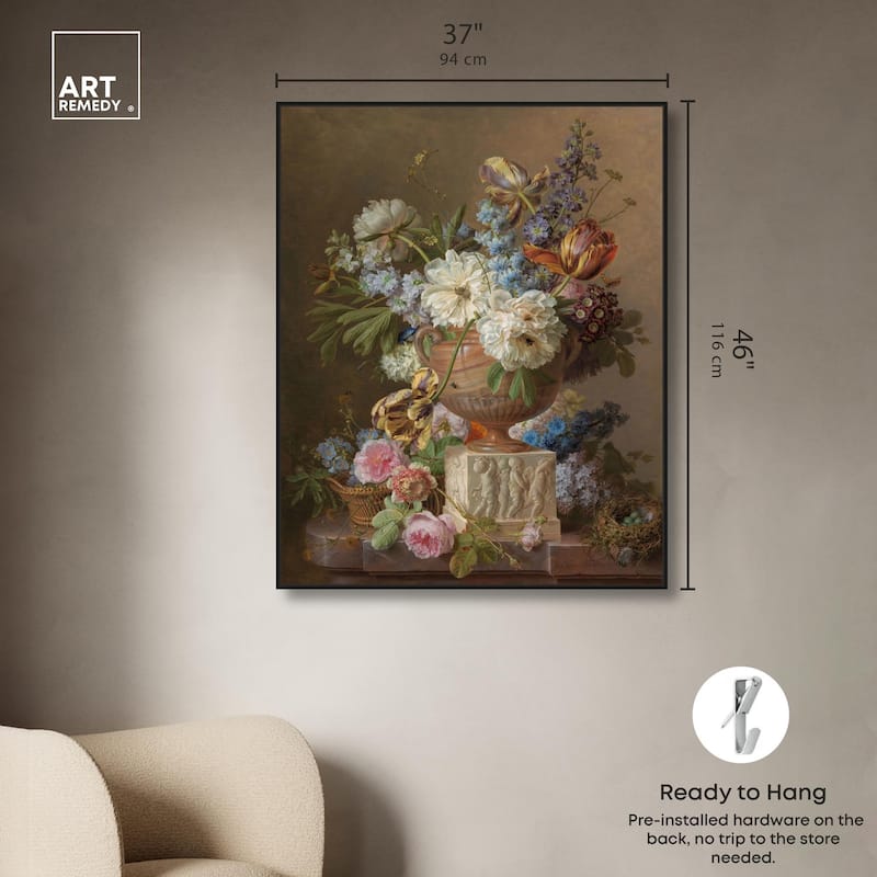 Alabaster Vase 1783 Canvas by Art Remedy