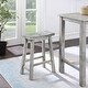 preview thumbnail 30 of 80, The Gray Barn Vermejo Wire-brushed Rubberwood Saddle Stool Single - Grey - Counter height