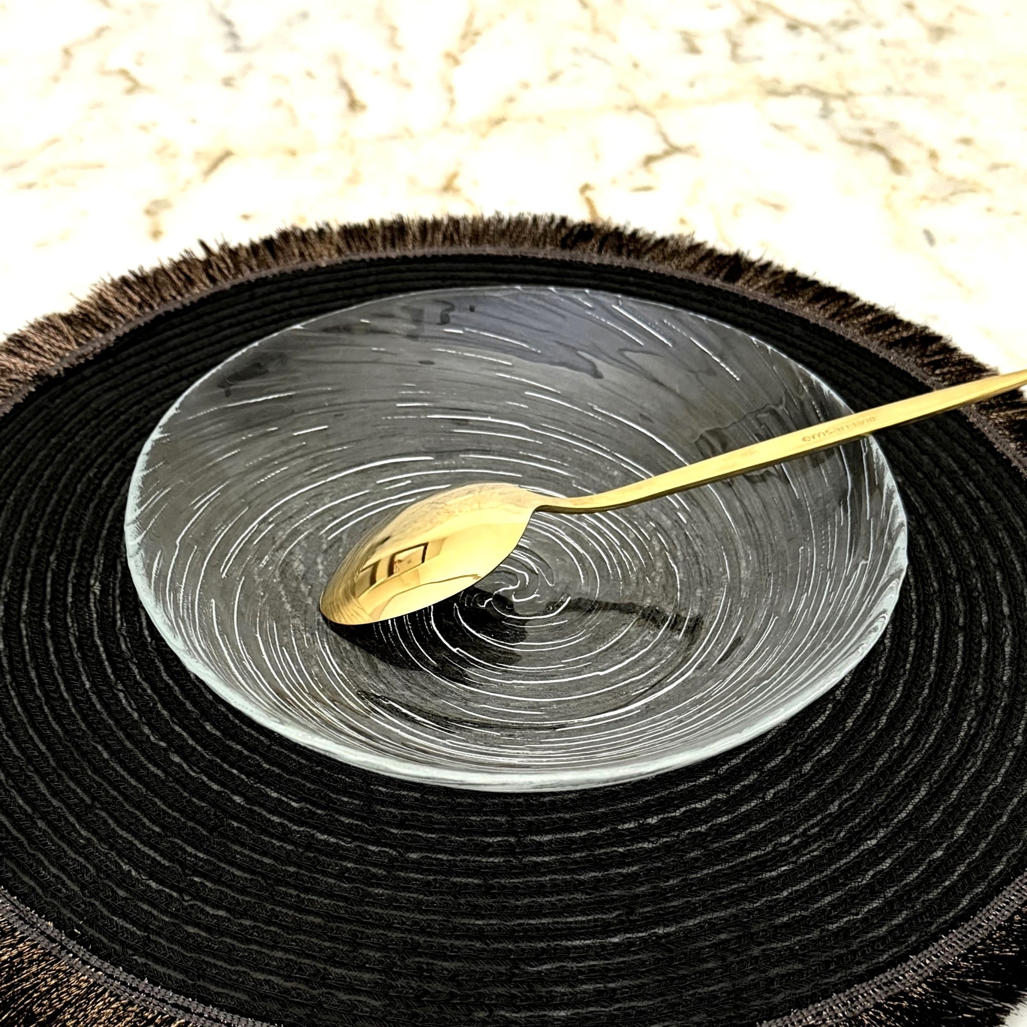 VOLUTE Glass Soup Plate Set