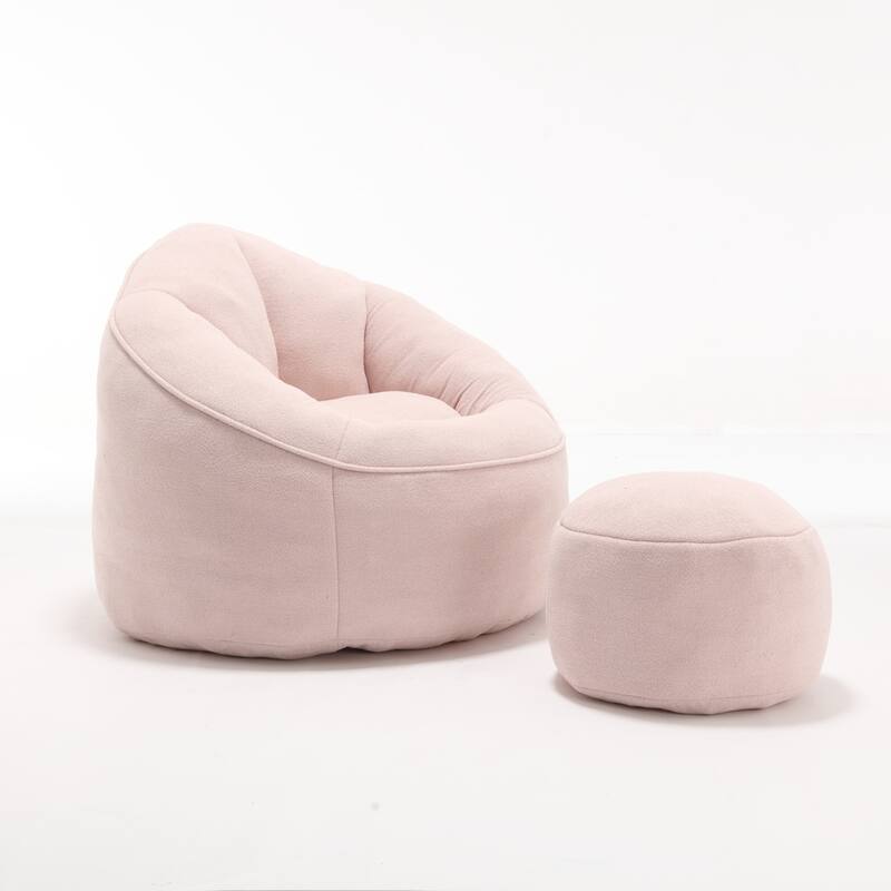 Bedding Bean Bag Sofa Chair With Footrest