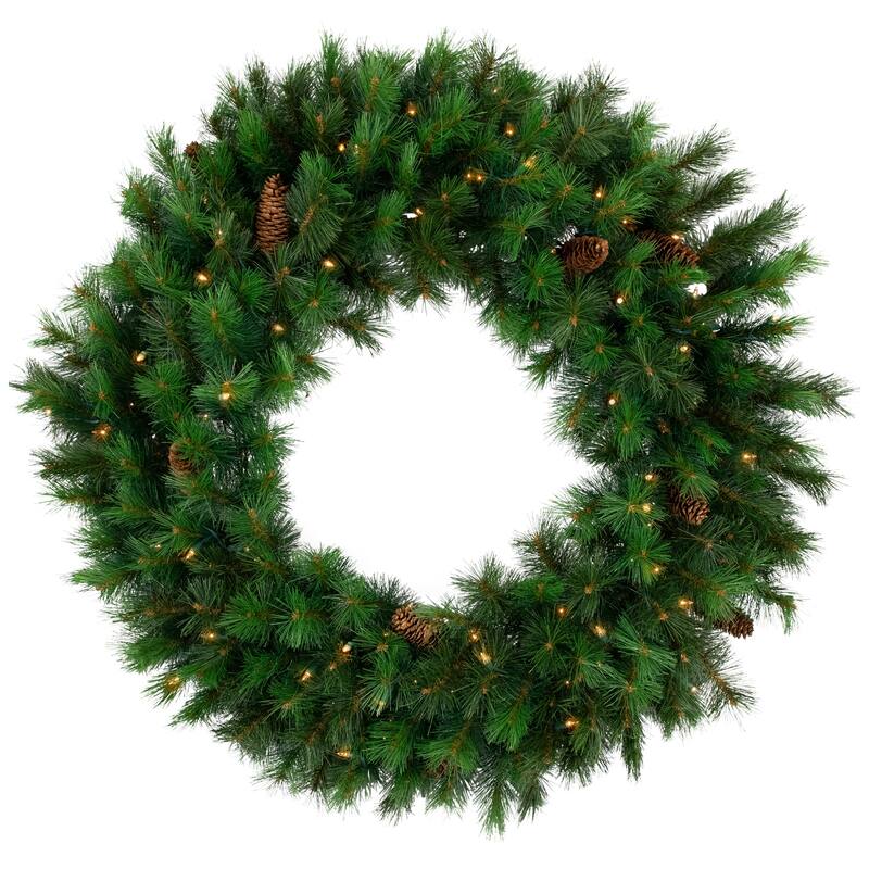 36" Royal Oregon Pine Artificial Christmas Wreath - Clear Lights