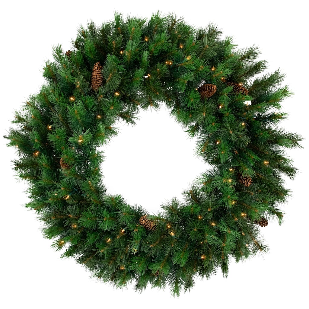 36" Royal Oregon Pine Artificial Christmas Wreath - Clear Lights