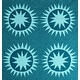preview thumbnail 5 of 3, Soleil Fabric Shower Curtain by Jungalow