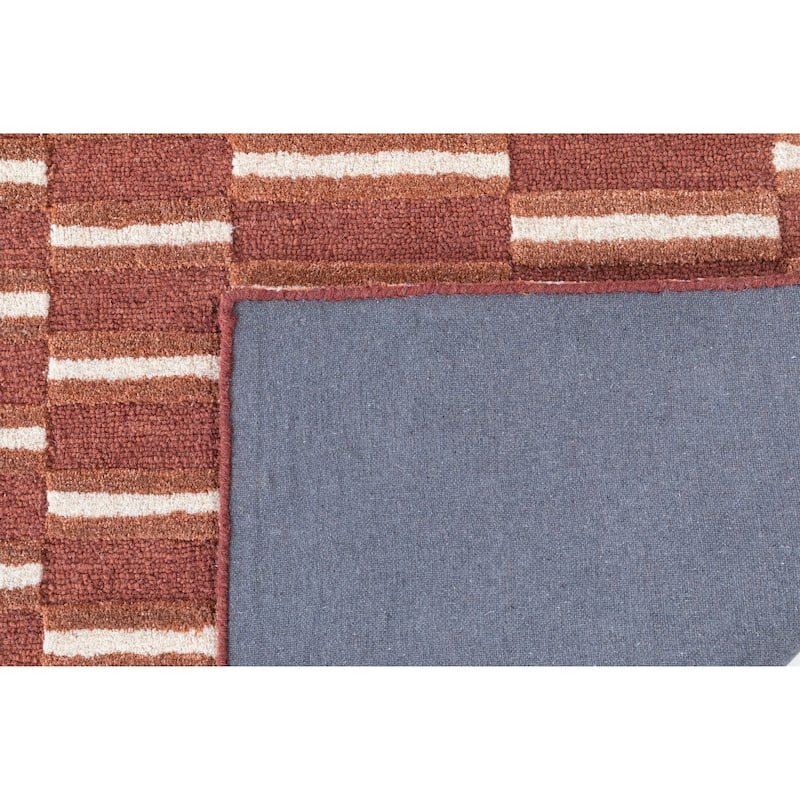 Terra by Obeetee Retro Willa Rust Rug
