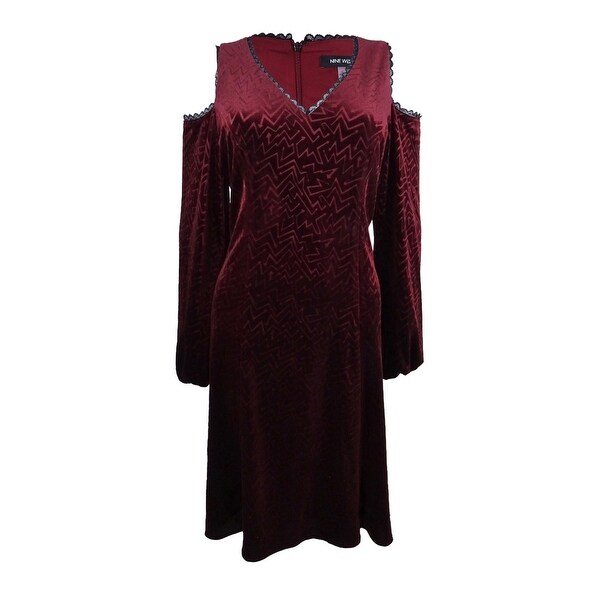 velvet bordeaux dress