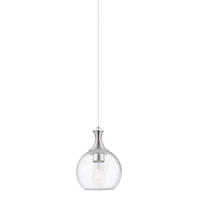 Innovations Lighting 415-1P-12-8 Astor Pendant Astor 8" Wide Mini - Polished Nickel / Seedy