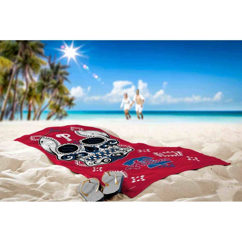 MLB Candy Skull Beach Towel