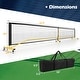 preview thumbnail 4 of 7, Black, Yellow Metal Portable Pickleball Net with Wheels and Carry Bag - 22 ft. x 24" x 36" (L x W x H)